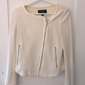 Mango blazer suit in white